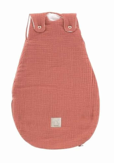 Träumeland Außenschlafsack LIEBMICH BW-Musslin Aprikose – Baby Schlafsack - Neu