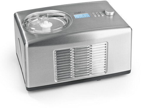 MAXXMEE Eismaschine 150W Edelstahl – 1,5L Speiseeis in 1 Stunde - Wie neu