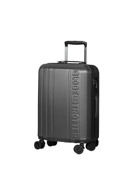 Globetrotter Logo 2.0 4-Doppelrollen Trolley Hartschale schwarz
