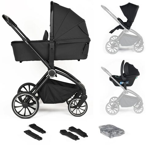BabyGo Harmony 3in1 Kombi Kinderwagen schwarz