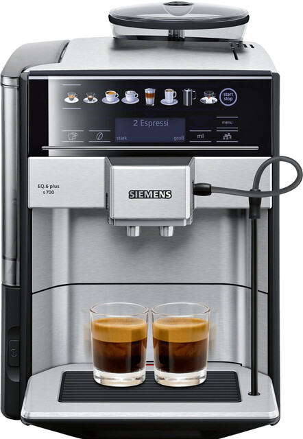 Siemens EQ.6 plus s700 Kaffeevollautomat TE657503DE Edelstahl