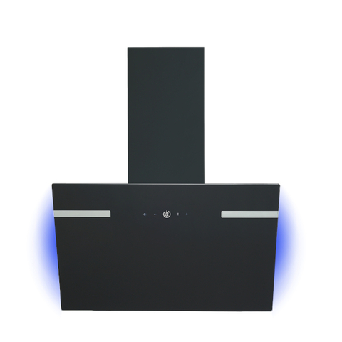 PKM BS47-60ABTH Wand-Dunstabzugshaube 60 cm Schwarz Glas LED