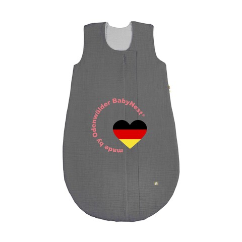 Odenwälder Musselin Babyschlafsack Grey