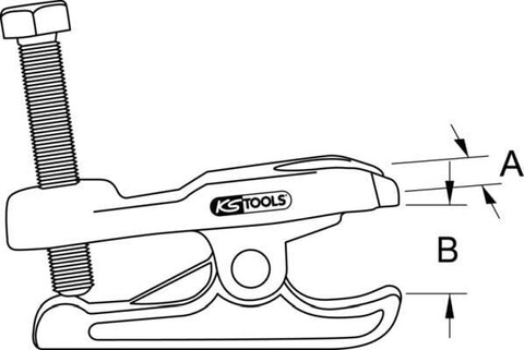 KS Tools Universal-Kugelgelenk-Abzieher mechanisch 70mm