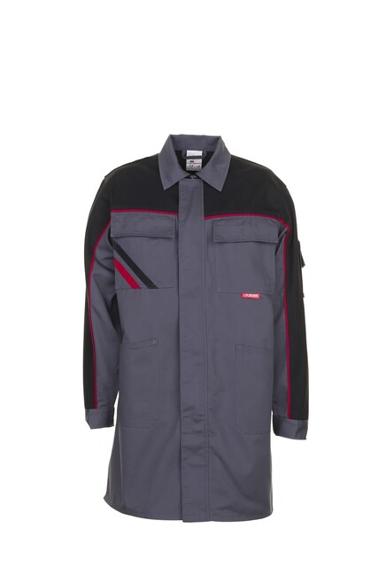 Planam Highline Berufsmantel S Schiefer/Schwarz/Rot Größe 40 - Neu