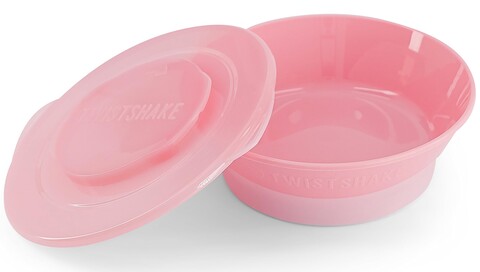 TWISTSHAKE Schüssel 6+ Monate Pastellrosa – rutschfest & BPA-frei - Wie neu