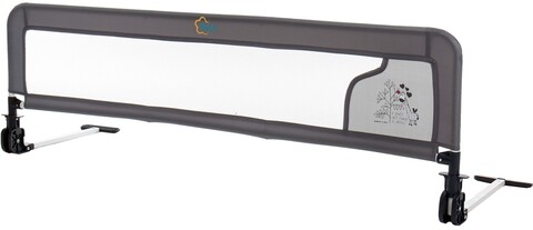 Fillikid Bettgitter Alex Grau 135x42 cm – Klappbares Bettschutzgitter für Standardbetten