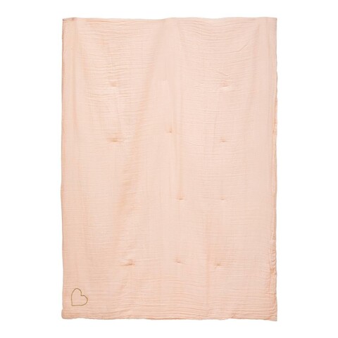 atmosphera Kuscheldecke Lili pink 100x140 cm – 100% Baumwolle
