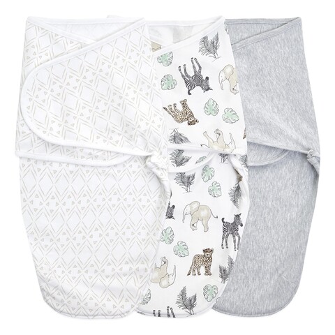 aden + anais™ essentials Easy Swaddle™ Wickel-Pucktuch 3er-Set für Neugeborene