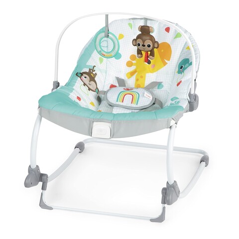 Bright Starts Wiegestuhl Wild Vibes™ Safari Blast – Babywippe mit Vibration