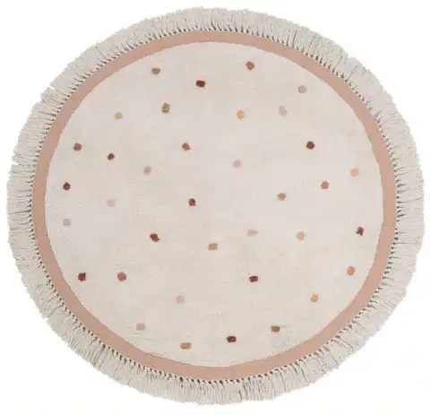 Tapis Petit Kinderteppich Valerie cream pink Ø 130 cm