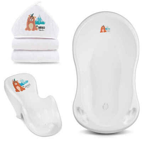 Fillikid Faltbare Babywanne Hipo Grün – Platzsparende Badewanne für Babys