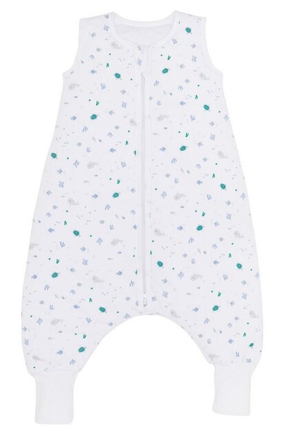 Fillikid Sommerschlafsack mit Beinen Safari grau – 100% Baumwolle, 0,5 TOG