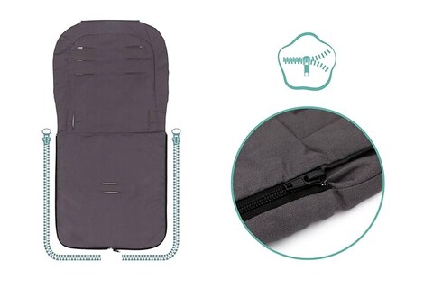 Fillikid Sommerfußsack Eco 85x40 cm – Leichter Fußsack für Kinderwagen