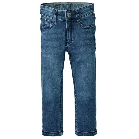Staccato Baby Jeans mid blue denim – Bequeme Babyjeans mit elastischem Bund