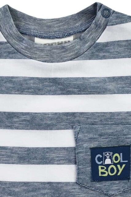 EBI & EBI Schlafoverall Denim/Weiß Größe 68 – Baby Schlafanzug - Neu