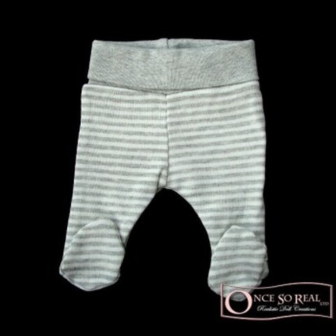 FIXONI Frühchen Strampler light grey Größe 32 Bio-Baumwolle