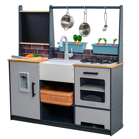 KidKraft Garden Gourmet Spielküche – Landhausstil mit Licht & Sound