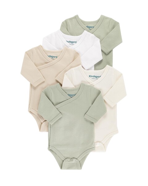 kindsgard Wickelbody trunder 5er-Pack langarm beige