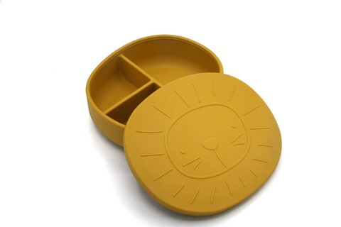 the cotton cloud Brotdose aus Silikon Alfie Mustard