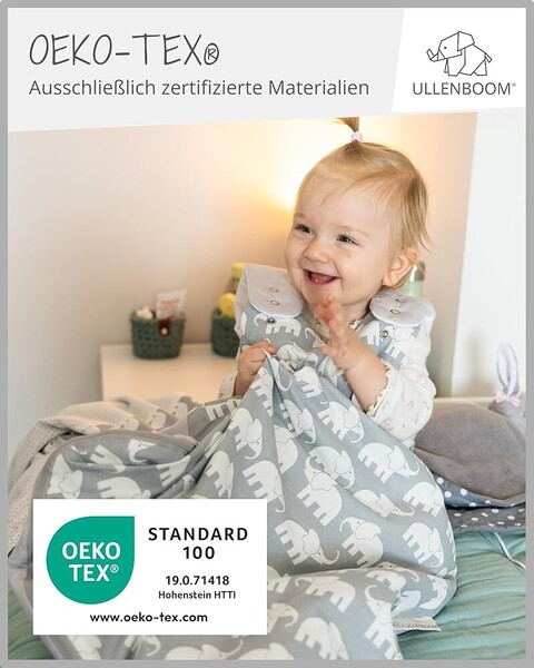 Ullenboom Schlafsack m Fü Graue Sterne