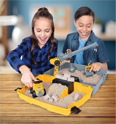 Spin Master Kinetic Sand Baustellen-Koffer – Spielset für Kinder - Sehr gut