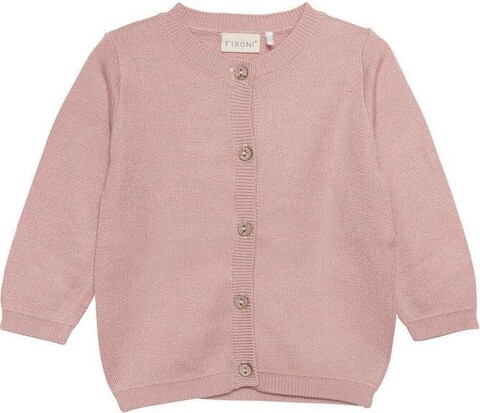 FIXONI Strickjacke Ebony – Babyjacke aus 100% Baumwolle