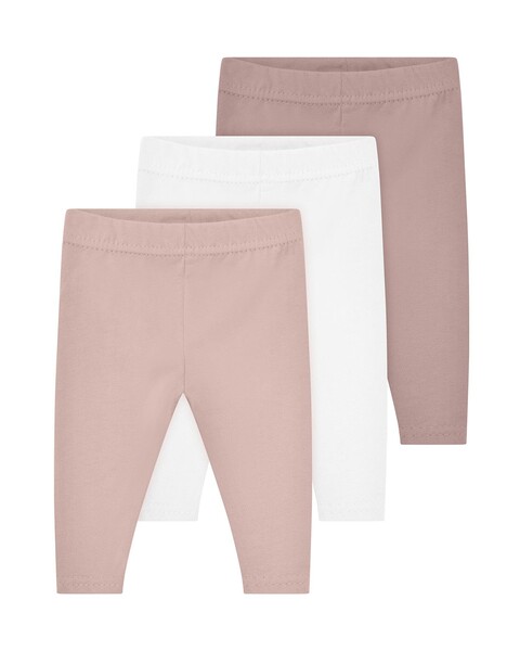 kindsgard Leggings Bensker 3er-Pack Rosa – Bio-Baumwolle für Babys - Sehr gut
