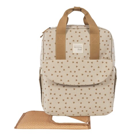 Walking Mum Wickelrucksack Hearts Poppy Cinnamon – Praktischer Baby-Rucksack