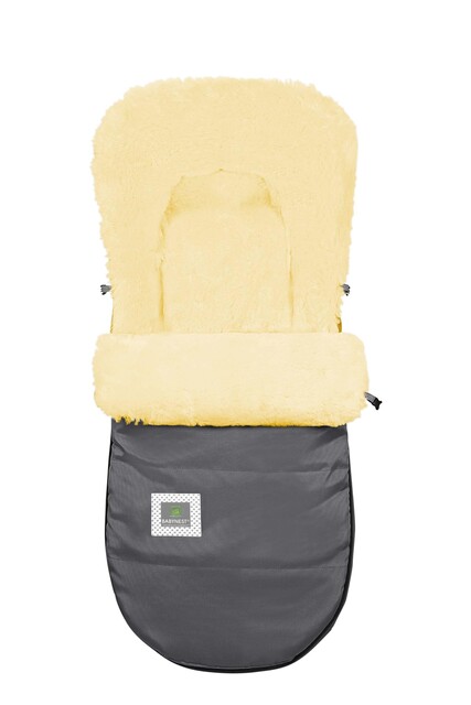 Odenwälder Lammfell-Fußsack Tomy-cs für Kinderwagen & Buggys