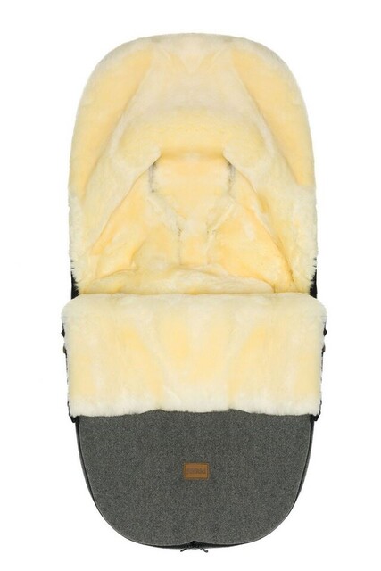 Fillikid Winterfußsack Makalu Wool Lammfell grau – Warm und stilvoll
