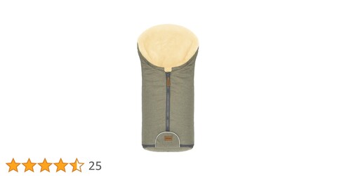 Fillikid Winterfußsack Pamir Style dunkelgrau melange – Lammfell, wasserabweisend