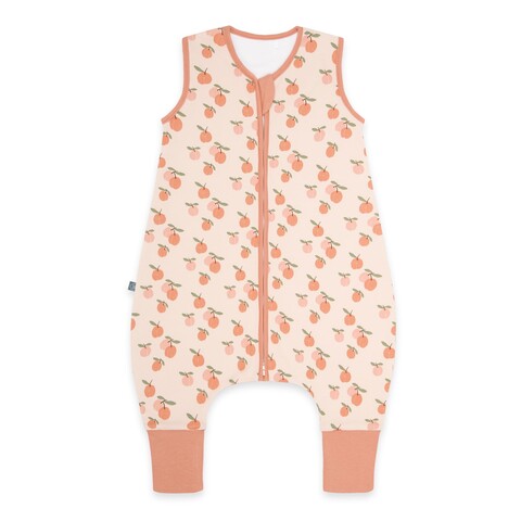 emma & noah Schlafsack mit Füßen Aprikose 1.0 TOG – Bio-Baumwolle, 18-24°C