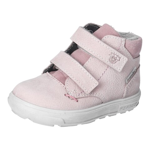 PEPINO Stiefel Alex viola – Kinderstiefel aus Leder mit Lammwollfutter