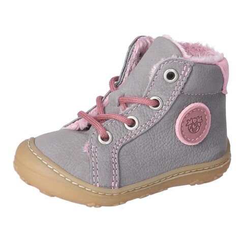 PEPINO Lauflernschuh Georgie graphit/blush mittel – Bequeme Kinderschuhe