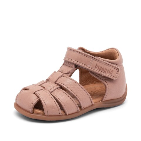 Bisgaard Sandale Carly Nude – Geschlossene Kindersandale aus Leder