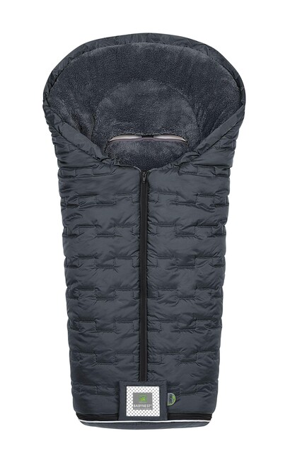 Odenwälder Fußsack Oskar Line Anthrazit – Winterfußsack für Kinderwagen