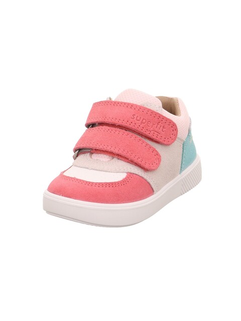 Superfit Halbschuh Supies rot/rosa – Kinder Sneaker mit Klettverschluss