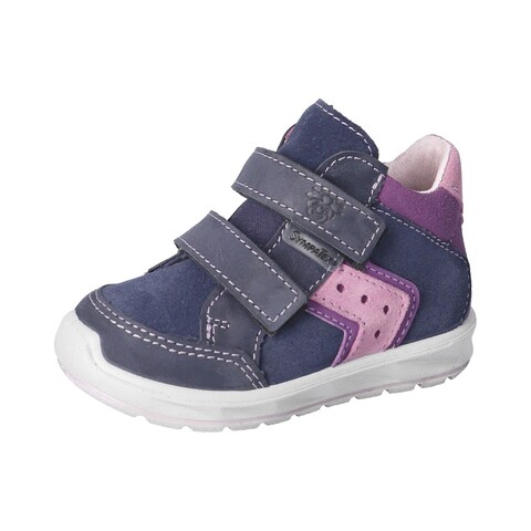 PEPINO Halbschuh Kimo nautic/purple (mittel) – Kinderschuhe mit Klettverschluss