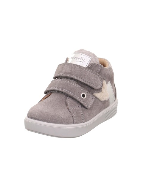 Superfit Halbschuh Supies grau/metallic – Kinder Sneaker mit Klettverschluss