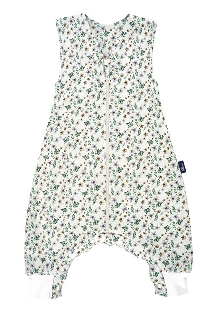 ALVI Schlafsack mit Beinen Light Petit Fleurs – Bio-Baumwolle, TOG 0,5