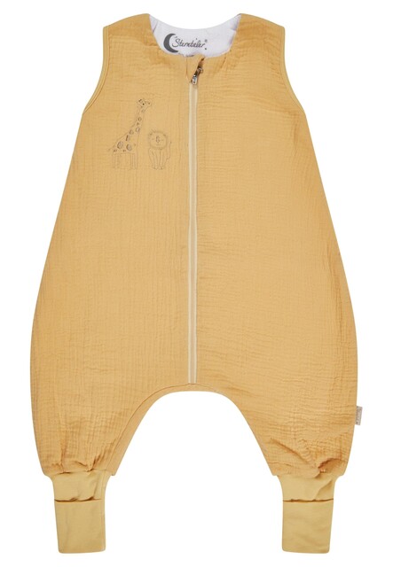 Sterntaler Schlafsack mit Beinen Safari ocker – 1.0 TOG, Baumwolle