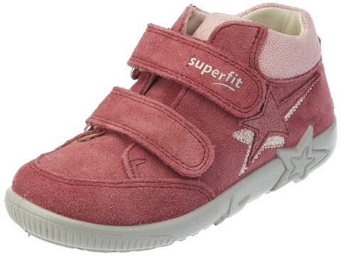 Superfit Halbschuh Starlight pink/rosa – Bequeme Kinderschuhe mit Klettverschluss