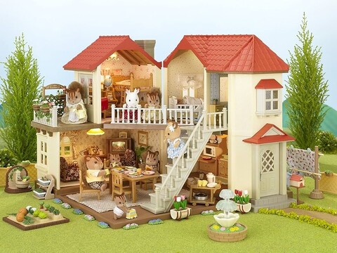 Sylvanian Families® Stadthaus mit Licht – Puppenhaus mit Beleuchtung