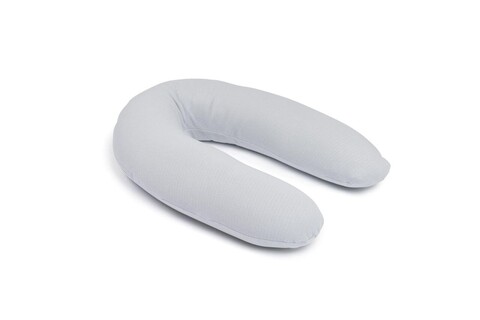 Doomoo Stillkissen Twisty 2in1 Pearl Grey – 2-in-1 Schwangerschafts- und Stillkissen