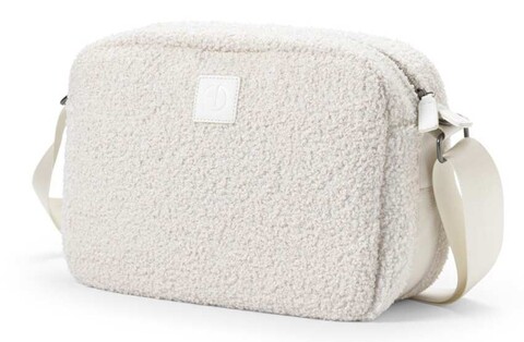 Elodie Wickeltasche Crossbody White Bouclé – Stilvolle und funktionale Babytasche