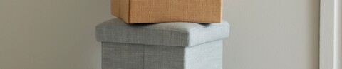Kids Concept® Sitzpouf braun – Bequemer Cord-Pouf für Kinderzimmer