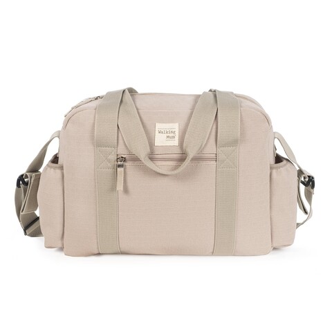 Walking Mum Wickeltasche Eco Mum Apricot – Nachhaltige Babytasche mit Wickelunterlage
