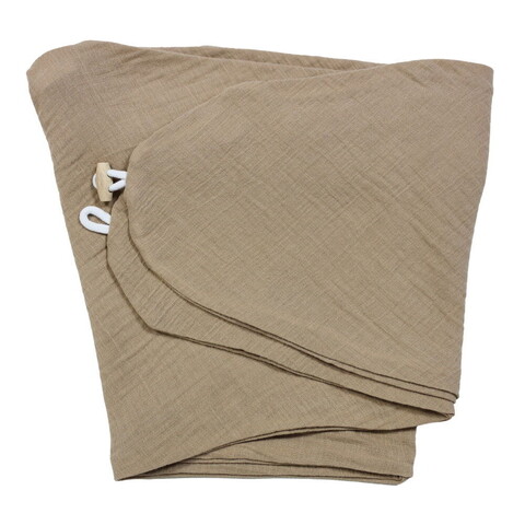 HOBEA Stillkissen Musselin taupe mit Bezug – Komfort für Mutter & Kind