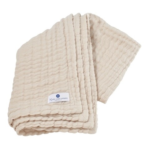 Nordic Coast Company Krabbeldecke Musselin Natur